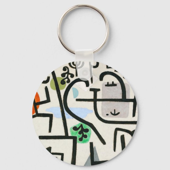 Paul Klee Rich Harbour Abstrakter Expressionismus Schlüsselanhänger (Vorderseite)