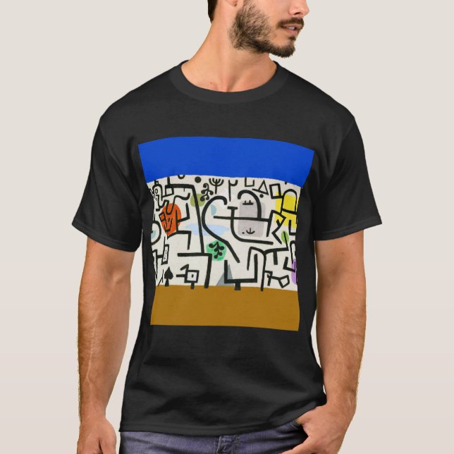 Paul Klee Rich Harbour Abstrakter Expressionismus T-Shirt (Vorderseite)