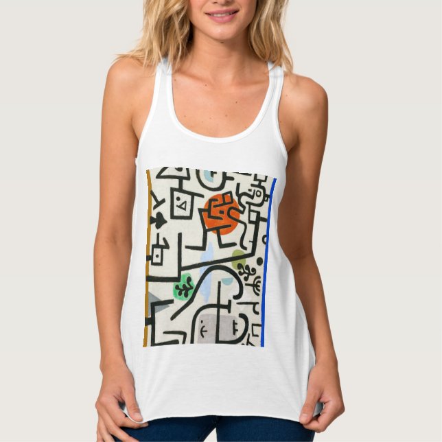 Paul Klee Rich Harbour Abstrakter Expressionismus Tank Top (Vorderseite)
