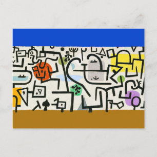 Paul Klee Rich Port Harbour Abstrakt Travel Postkarte