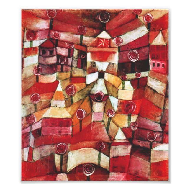 Paul Klee Rose Garden Print Fotodruck (Vorne)
