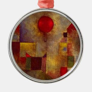 Paul Klee Roter Ballon Abstrakte Bunte Kunst  Ornament Aus Metall