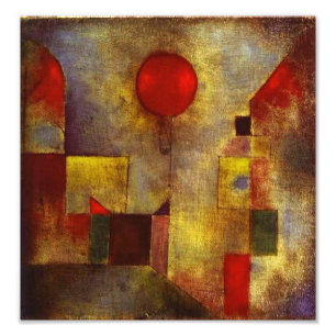 Paul Klee Roter Ballon Fotodruck