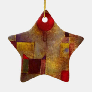 Paul Klee Rotes Ballon Abstrakt Farbige Kunst  Keramik Ornament