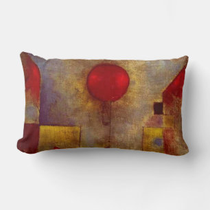 Paul Klee Rotes Ballon Abstrakt Farbige Kunst  Lendenkissen