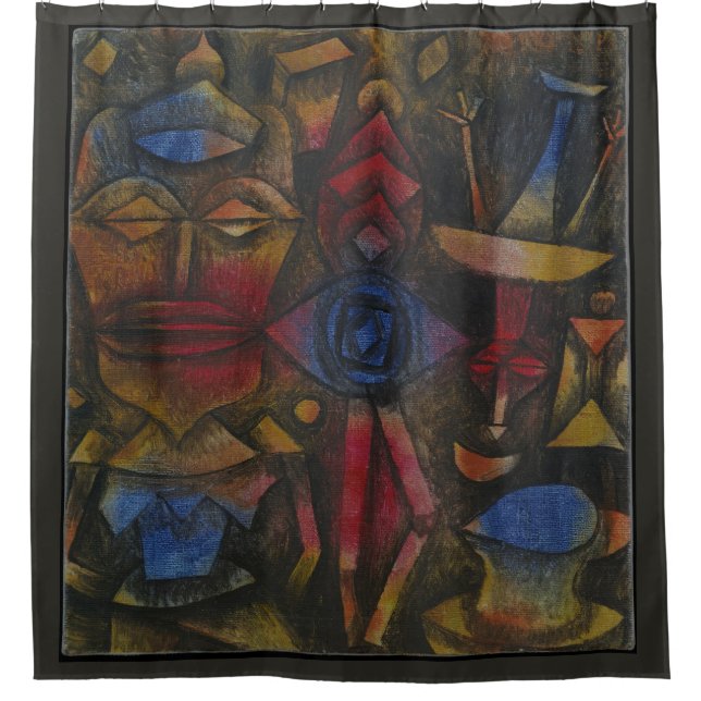 Paul Klee Sammlung von Figurinen Duschvorhang (Vorderseite)