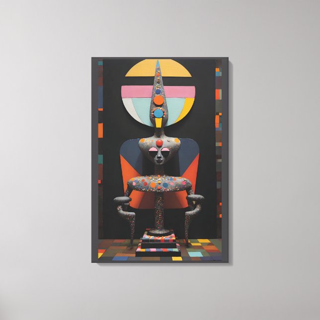 Paul Klee Sat Here Leinwanddruck (Vorderseite)