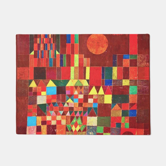 Paul Klee - Schloss und Sonne Fußmatte (Vorderseite)