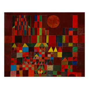 Paul Klee Schloss und Sonne Poster