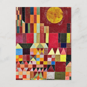 Paul Klee - Schloss und Sonne Postkarte