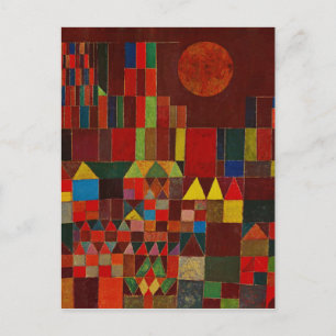 Paul Klee Schloss und Sonne Postkarte