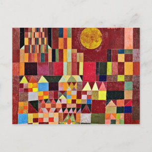 Paul Klee - Schloss und Sonne Postkarte