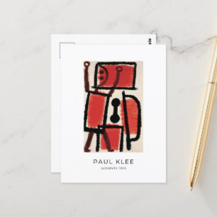 Paul Klee, Schlosser - Farbige abstrakte Kunst Postkarte