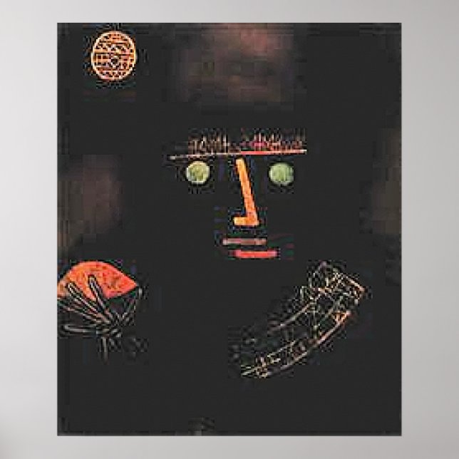Paul Klee, Schwarzer Ritter, Poster (Vorne)