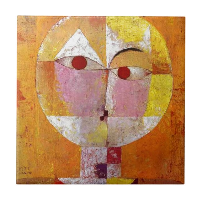 Paul Klee Senecio Painting Fliese (Vorderseite)