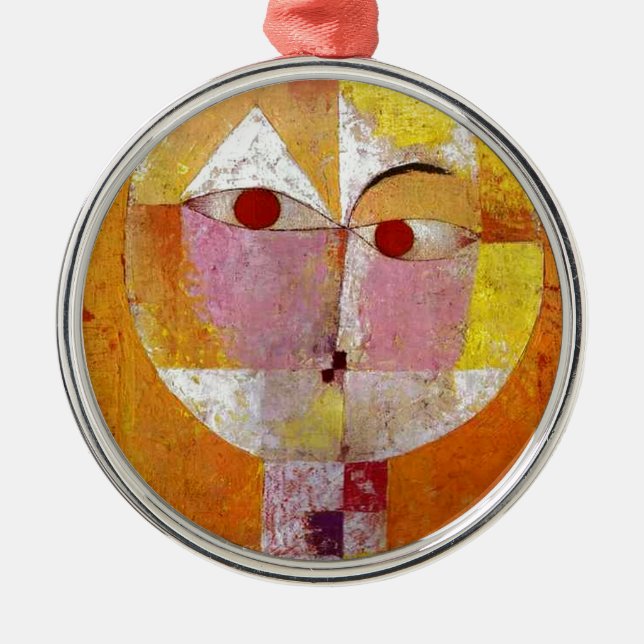 Paul Klee Senecio Painting Ornament Aus Metall (Vorne)