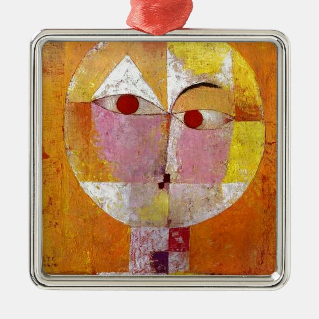 Paul Klee Senecio Painting Silbernes Ornament (Vorne)