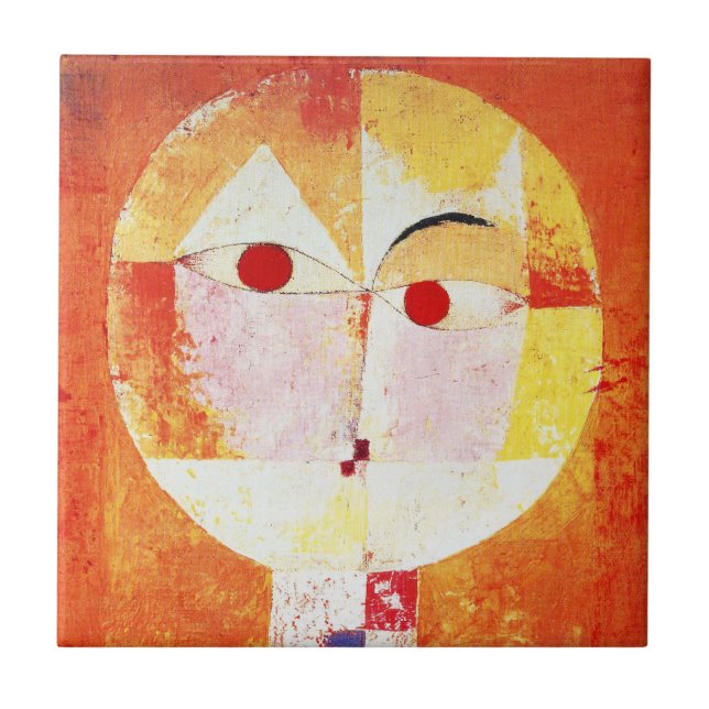 Paul Klee Senecio Tile Fliese (Vorderseite)