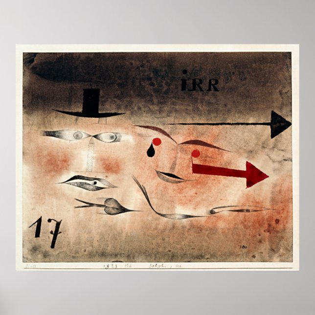 Paul Klee - Seventeen, Crazy, Poster (Vorne)