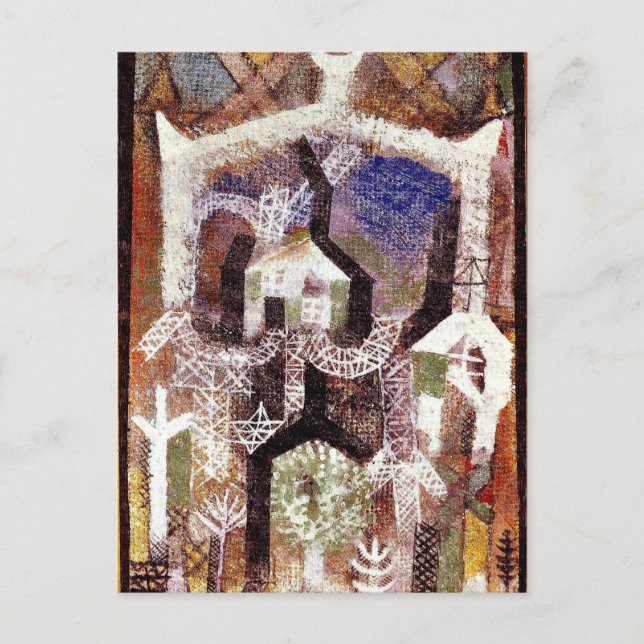 Paul Klee - Sommerhäuser Postkarte (Vorderseite)