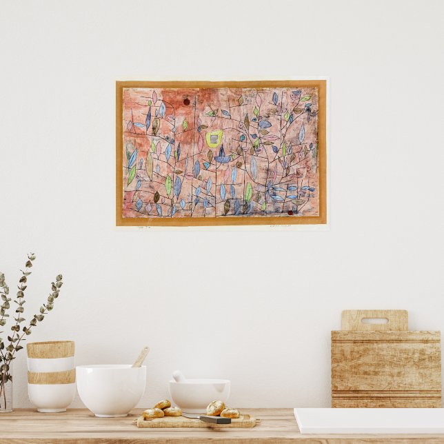 Paul Klee, Sparse Foliage, Poster (Küche)