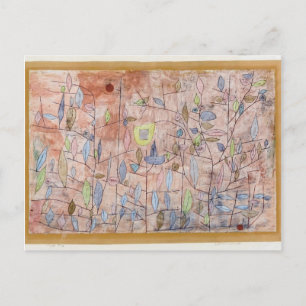 Paul Klee - Sparse foliage Postkarte