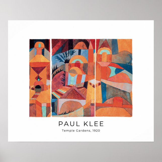 Paul Klee, Temple Gardens (1920) - Fine Art Poster (Vorne)