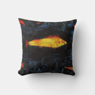Paul Klee The Goldfish Vintage Wasserfarben Kunst Kissen