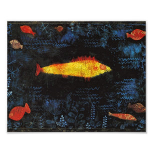 Paul Klee The Goldfish Vintage-Wasserfarbenkunst Fotodruck