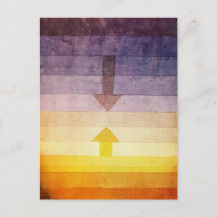 Paul Klee Trennung im Abend Postkarte