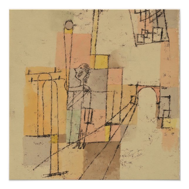 Paul Klee vor der Feier Poster (Vorderseite)