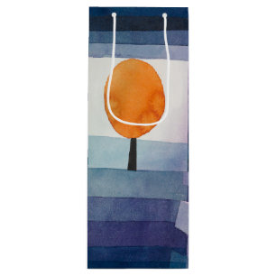Paul Klee Vorbote des Herbstes Blau Moderne Abstra Geschenktüte Für Weinflaschen