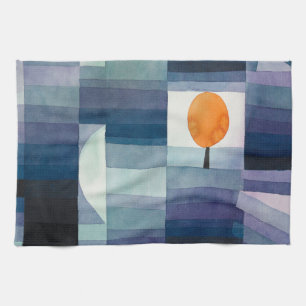 Paul Klee Vorbote des Herbstes Blau Moderne Abstra Geschirrtuch