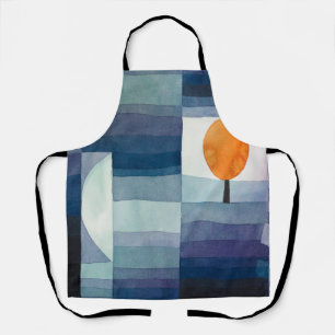 Paul Klee Vorbote des Herbstes Blau Moderne Abstra Schürze