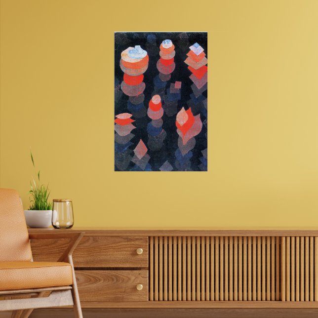 Paul Klee - Wachstum der nächtlichen Pflanze Poster (Wohnzimmer 2)