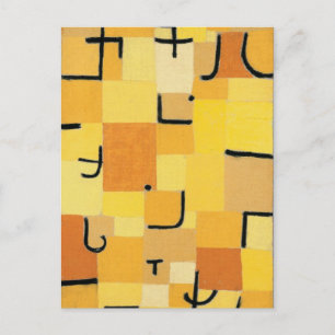Paul Klee - Zeichen in Gelb Postkarte