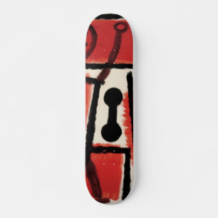 Paul Klees Schlosser - Coole Vintage-Abstrakte Kun Skateboard