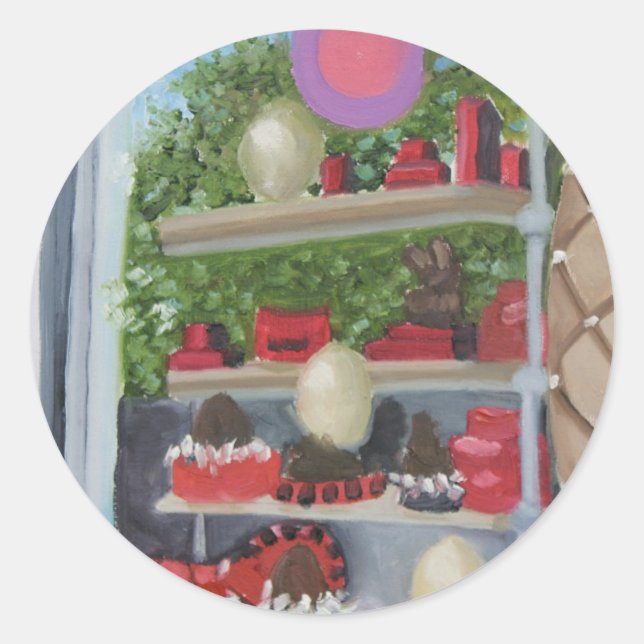 PAUL LAMOTTE:27 PLACE NAPOLEON BONAPARTE RUNDER AUFKLEBER (Vorderseite)