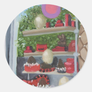 PAUL LAMOTTE: 27 PLATZ NAPOLEON BONAPARTE RUNDER AUFKLEBER