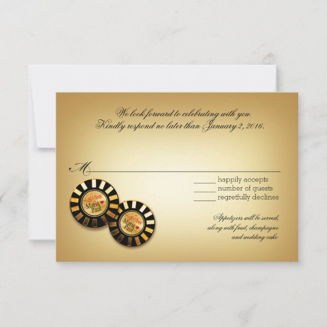 Paul Las Vegas VIP UAWG Response | rot RSVP Karte (Vorderseite)