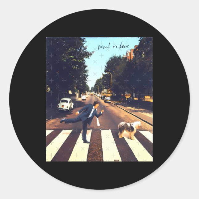 Paul Mccartney Sticker1 Runder Aufkleber (Vorderseite)