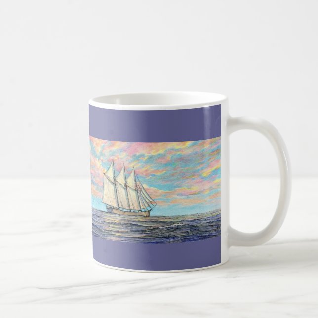 Paul McGehee "A Passing Schooner" Tasse (Rechts)