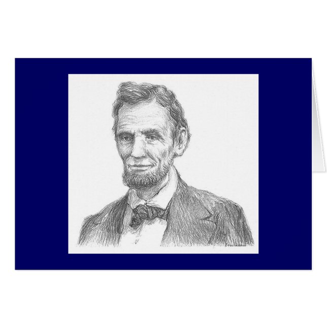 Paul McGehee "Abraham Lincoln" Card (Vorderseite (Horizontal))