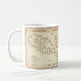 Paul McGehee "Antique St.Kitts & Nevis Map" Tasse