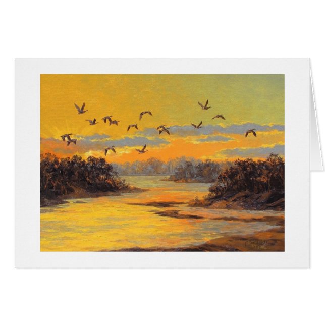 Paul McGehee "Canadian Sunset" Card (Vorderseite (Horizontal))