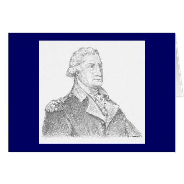 Paul McGehee "George Washington" Card (Vorderseite (Horizontal))