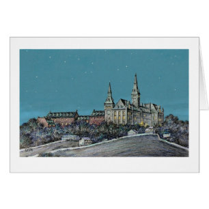 Paul McGehee "Georgetown - Healy Hall" Karte