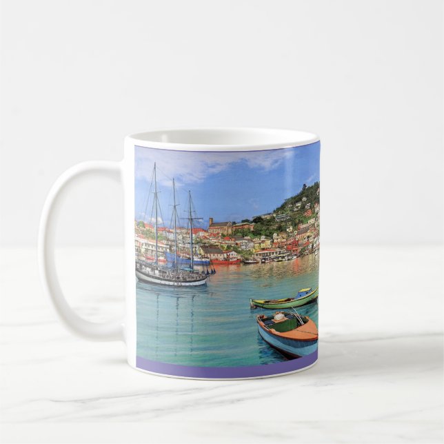 Paul McGehee "Grenada - St. George's Harbour" Tass Kaffeetasse (Links)
