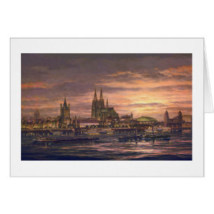 Paul McGehee "Köln auf dem Rhein" Karte