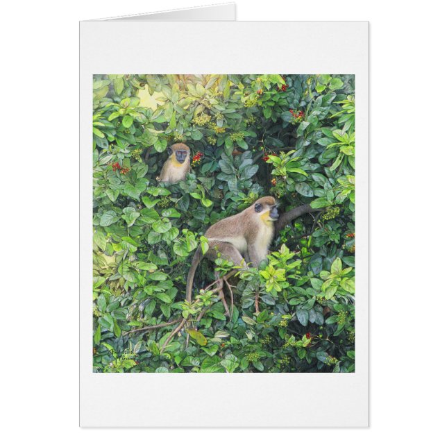 Paul McGehee "Monkeying Around"-Karte (Vorne)